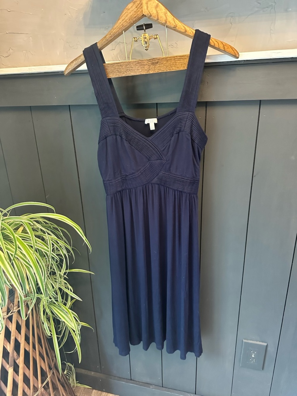 Classic Navy Spense Sweetheart Dress‎ size Large